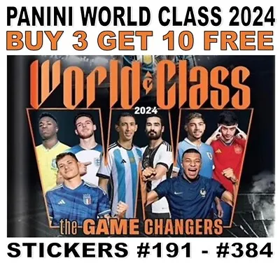 Panini World Class 2024 Sticker Collection #191 - #384 France England Spain • £1.75