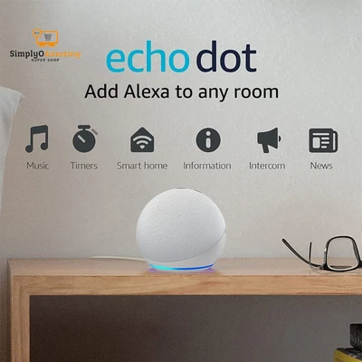 $50.99 • Buy Echo Dot Smart Speaker With Alexa Glacier White 4Th Gen 2020 Release White Color