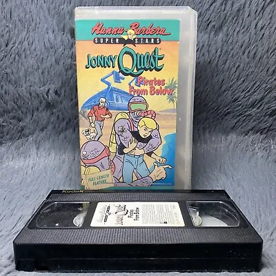 Jonny Quest Pirates From Below VHS 1990 Hanna Barbera Super Stars Cartoon Rental • $19.99