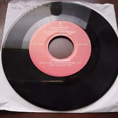 Dr. Martin Luther King Jr. – His Greatest Speeches - 7  Vinyl Single • $4.99