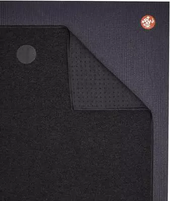 Manduka - Yogitoes Skidless Yoga Mat Towels Quick Dry Onyx 68 Inch X 24 Inch • $61.49