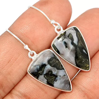 Natural Mystic Merlinite Crystal - Madagascar 925 Silver Earrings CE10509 • $13.99