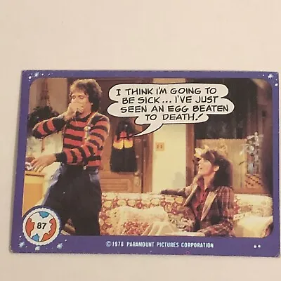 Mork And Mindy Trading Card #87 1978 Robin Williams Pam Dawber • $1.61