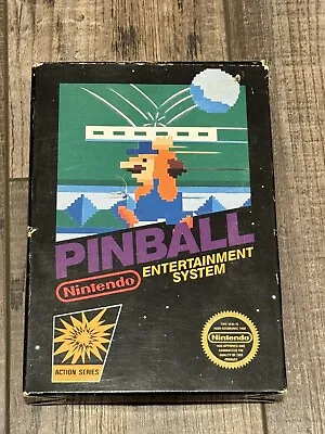 Pinball For Nintendo NES - Black Box 4th Print No Code Unpunched Hangtab CIB • $99.99