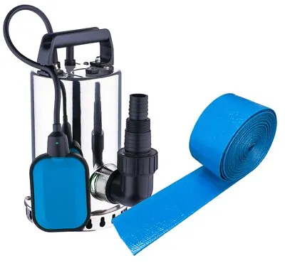 £65.99 • Buy Deluxe Stainless Steel Submersible Pump With 5M Hose Hot Tubs & Pools Water Tub