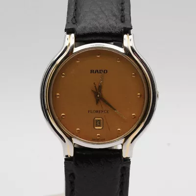Rado Florence Men's Watch Steel Quartz 33MM Steel 129.3742.4 Vintage Wrist Watch • £366.41