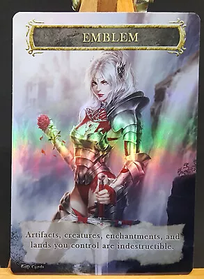 1x *FOIL LAMINATED* Elspeth Knight Errant Emblem #1 Custom Altered GnD Cards • $5