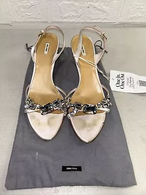 Miu Miu Crystal Embellished Shoes • $100