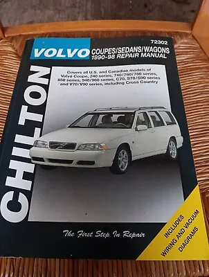 Chilton Volvo Coupe / Sedan / Wagons 1990-98 ~ Repair Manual # 72302  • $9.99