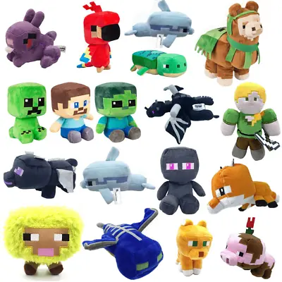 🔴 Minecraft Mobs Stuffed Plush Kids Toys Gift Soft Plushie Dolls Creeper Zombie • $12.49