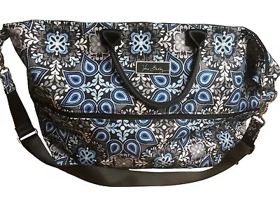 Vera Bradley Blue Flowers Travel Weekender Bag Duffle • $100