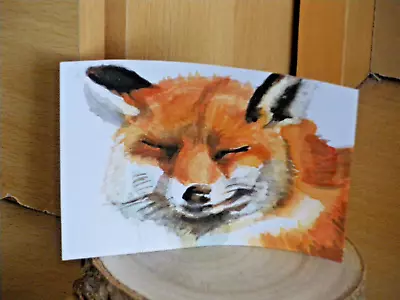 Fox Art Card ACEO Watercolour Original M Howe Artcard Painting • £3.99