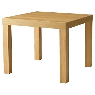 IKEA Lack Small Side Table Bedroom Hallway Drink Tea Coffee Home Office 55x55cm • £21.99