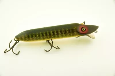 Vintage Heddon Musky 6  Vamp Minnow Antique Fishing Lure Natural Scale RC4 • $53