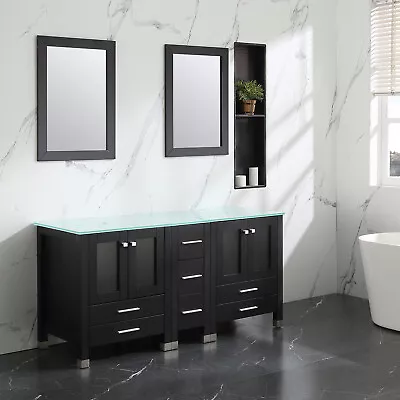 Bathroom Vanities 60  Double Cabinets Combo W/Mirror • $769.99