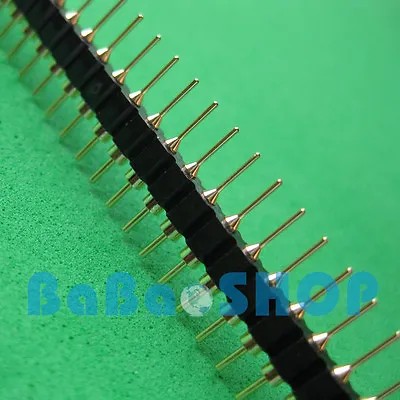 15pcs 40 Pin 2.54 Mm Single Row Round Male Gold Plated Pin Header PCB New • $7.35