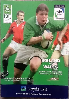 2000 IRELAND V WALES Programme • £1.99