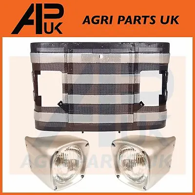 13  Front Grill Grille With Headlights Headlamps For Massey Ferguson 135 Tractor • £92.99