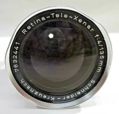 SCHNEIDER- KREUZNACH RETINA- TELE-XENAR 135MM  F:4 COMPUR Telepho LENS NICE! • $35