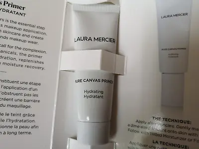 Laura Mercier Pure Canvas Face Primer Hydrating - Wear Under Makeup 10ml Travel • £4.99