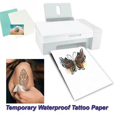 £5.39 • Buy A4 Temporary Tattoo DIY Printing Paper Transfer Decal Papers For Inkjet Printer