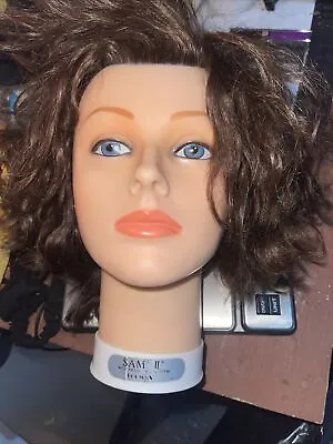 Burmax Human Hair Mannequin Head SAM 2 II Model Cosmetology Hairdressing Display • $25