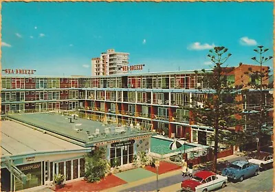 Sea Breeze Motel Surfers Paradise Gold Coast Qld Kruger Postcard • $9.95