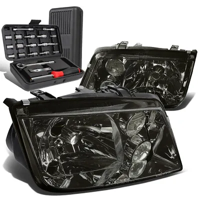 For 1999-2005 Volkswagen Jetta Mk4 Crystal Headlight W/Fog Lamps+Tool Box Smoked • $99.88