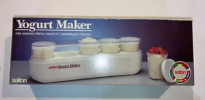 New Open Box Vintage 1987 Salton Yogurt Maker Model GM-5W White • $49.99