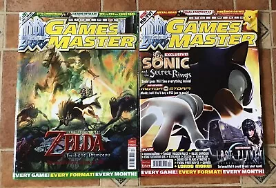 Games Master Magazines Zelda No 180 Christmas 2006 & Sonic No 182 Feb 2007 • £6.25