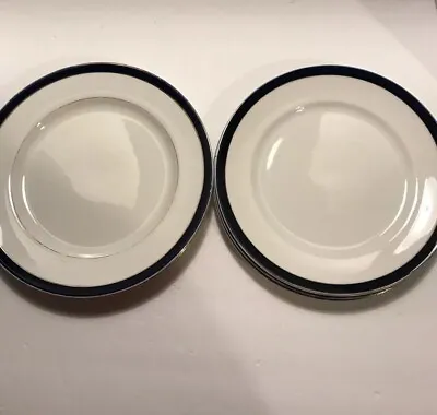 Vintage Alfred Meakin Bleu De Roi & Myott China Salad Dessert Plates Set Of 6  • $12.99