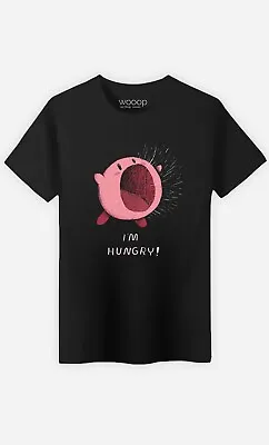 Men Cotton T-shirt In Black I'm Hungry Design Size XL • £7