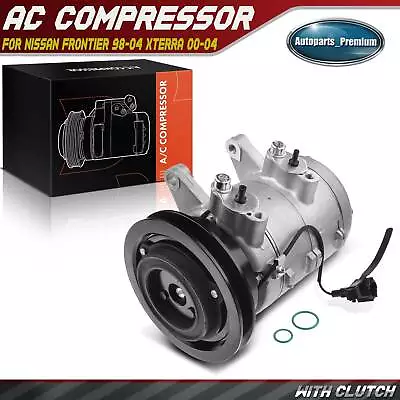 AC Compressor With Clutch For Nissan Frontier 1998-2004 Xterra 2000-2004 L4 2.4L • $111.99