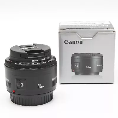 Canon EF 50mm F1.8 II Prime Lens Autofocus + Both End Caps & UV Filter • £69.99