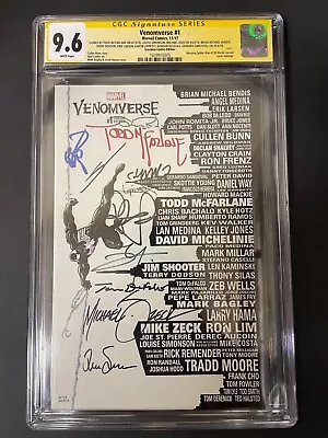 Venomverse #1 (2017) CGC 9.6 Skyline Variant 11x Signed Including Todd McFarlane • $450