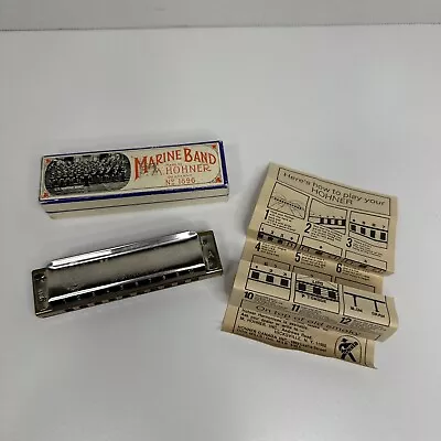 Vintage Marine Band Harmonica By M. Hohner A440 Key Of A 1896 Made In Germany • $49.99