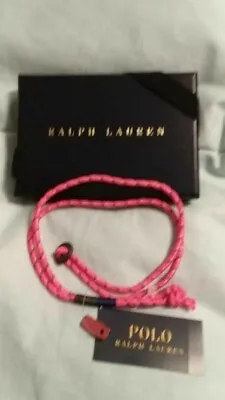 Polo Ralph Lauren - Button Wrap Bracelet - Mens - Orange-great Stocking Stuffer! • $33