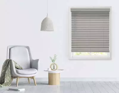 2.5  Cordless Faux Wood Blinds Graystone • $34.19