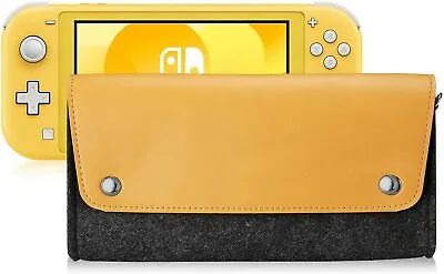 For Nin|tendo Switch Lite Case Portable Carrying Leather Felt Bag Slim Travel  • $25.88