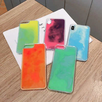 $9.99 • Buy IPhone13 12 11 Pro Max 6 7 8 Plus X Luminous Liquid Quicksand Dynamic Sand Case