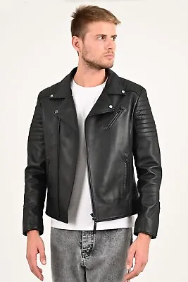 ALiN - Echo Mens Biker Leather Jacket • $148.50