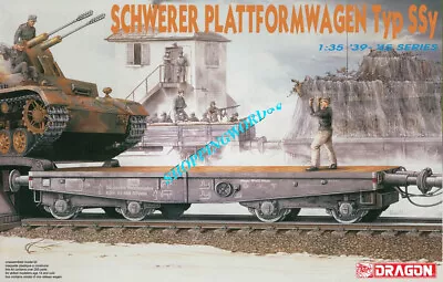 Dragon 6069 1:35 Scale SCHWERER PLATTFOR MWAGEN TYP SSY Model Kit • £39.52