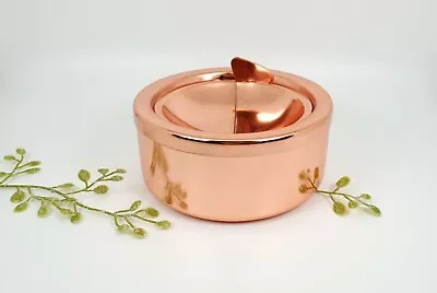 Smokeless Classic Metal Ashtray With A Lid For Cigarettes - Rosegold Windproof • $9.99