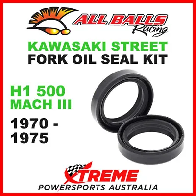 All Balls 55-109 Kawasaki H1 500 Mach III 1970-1975 Fork Oil Seal Kit 36x48x11 • $25.71