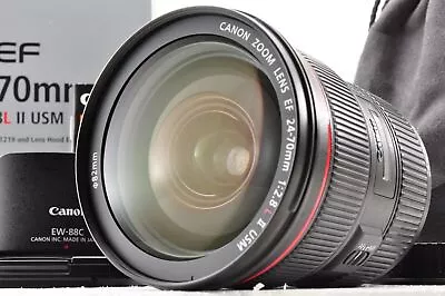 Canon EF 24-70mm F/2.8 L II USM Lens W/BoxHoodPouch Near Mint +5 Japan #2379 • $1777.44