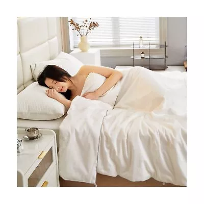 Pure Mulberry Silk Comforter Queen Size For All Season100% Natural Long Stra... • $154.74