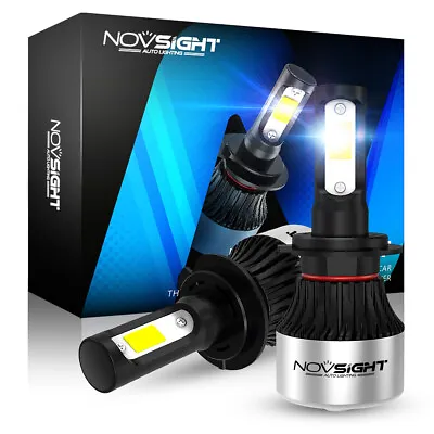 NOVSIGHT H7 LED Headlight Globes Conversion Bulbs Kit High/Low Beam 6500K 9000LM • $31.99