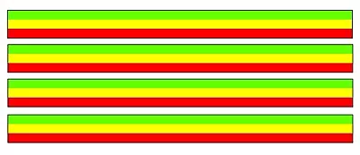 4x Sticker Decal Car Stripe Motorcycle Racing Flag Bike Moto Rasta Rastafarian • $7.99