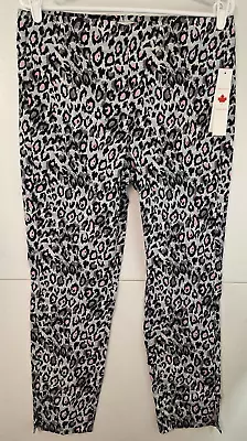 Tribal Women's Sz 12 Abstract Leopard Print Pull On Cropped Pants NWT • $20.99