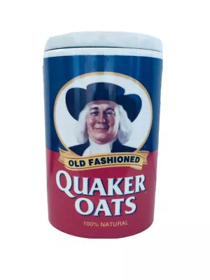 Quaker Oats 120th Anniversary 1877-1997 Ceramic Canister Cookie Or Oats Jar  • $29